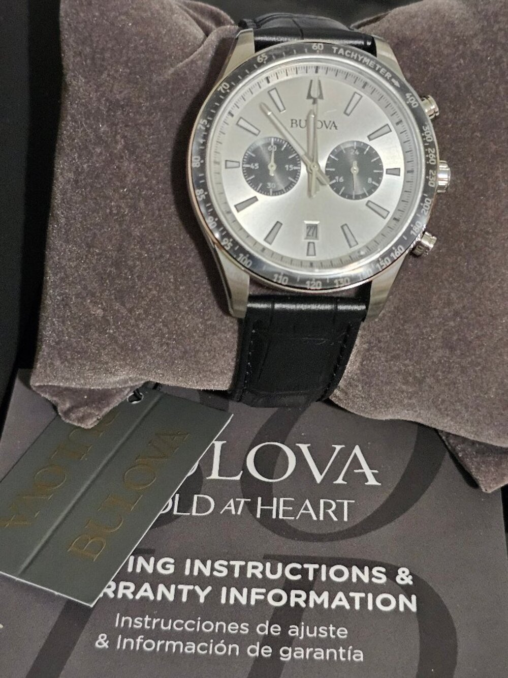 Bulova PANDA 41mm Chronograph NWT 98B389